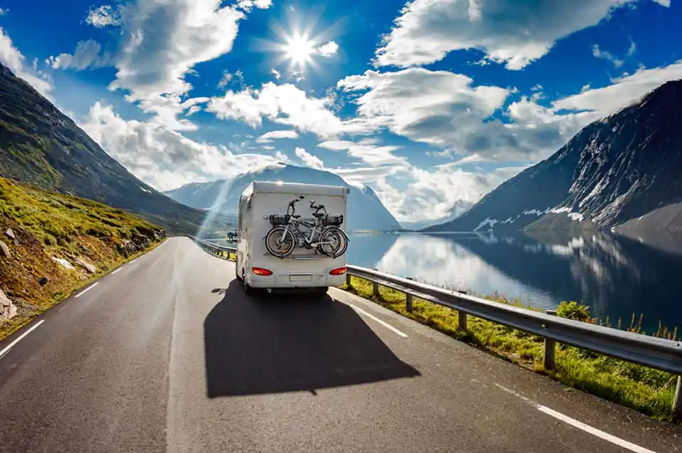 RV on a highway